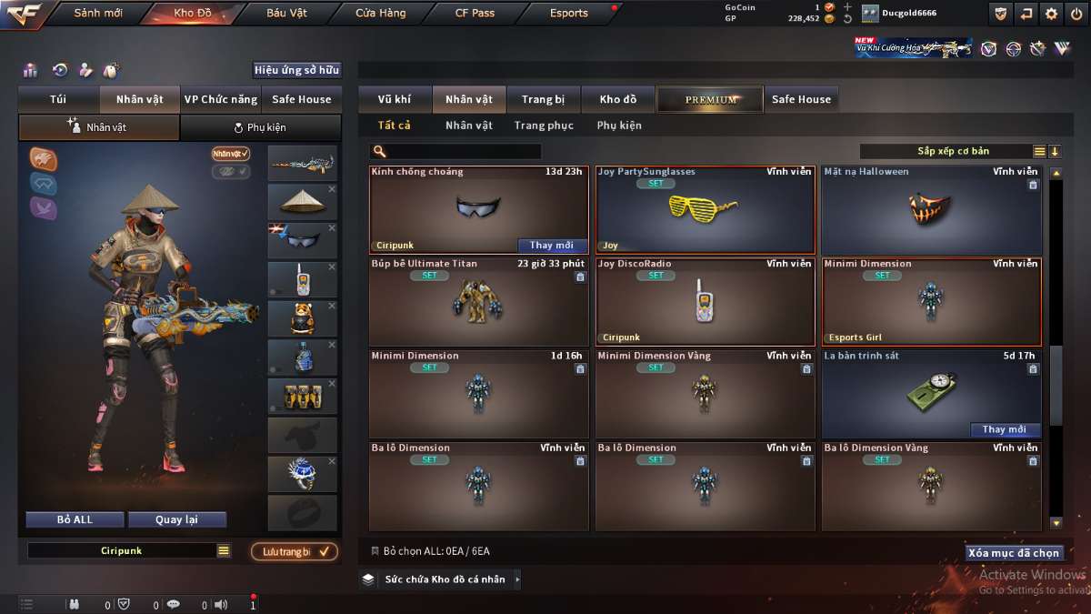 shop acc cf uy tin gia re